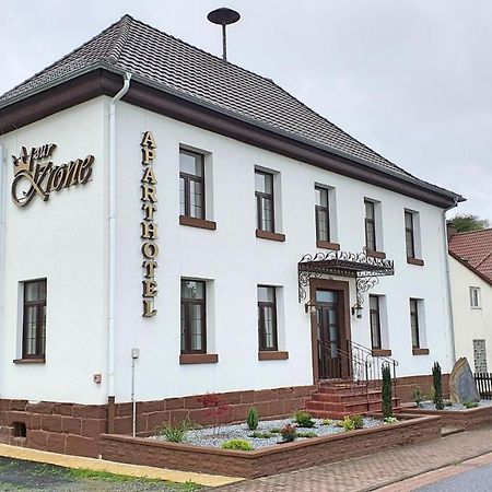 Zur Krone Aparthotel Widdershausen Bagian luar foto